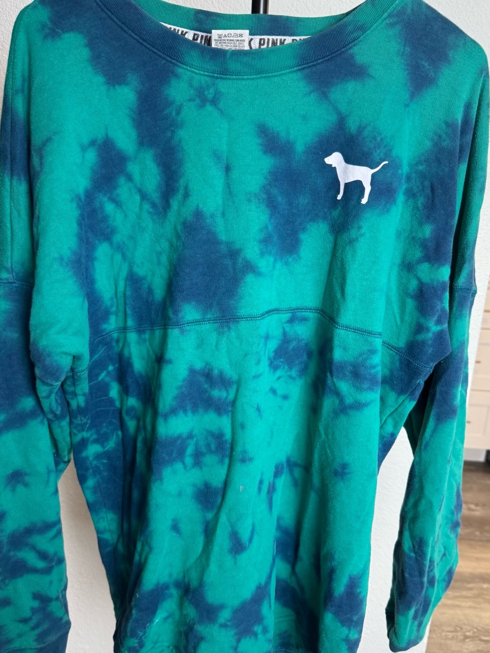 Victoria's Secret PINK Tie-Dye Crewneck Sweatshirt Small spots shown in last pic